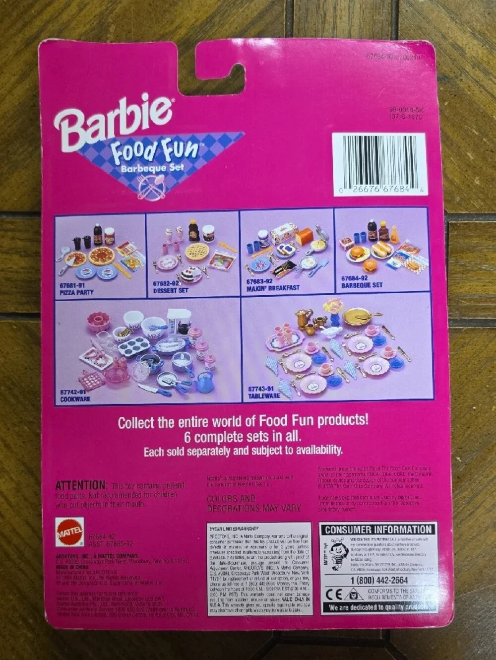 Barbie Food Fun Barbeque Play Set 1998